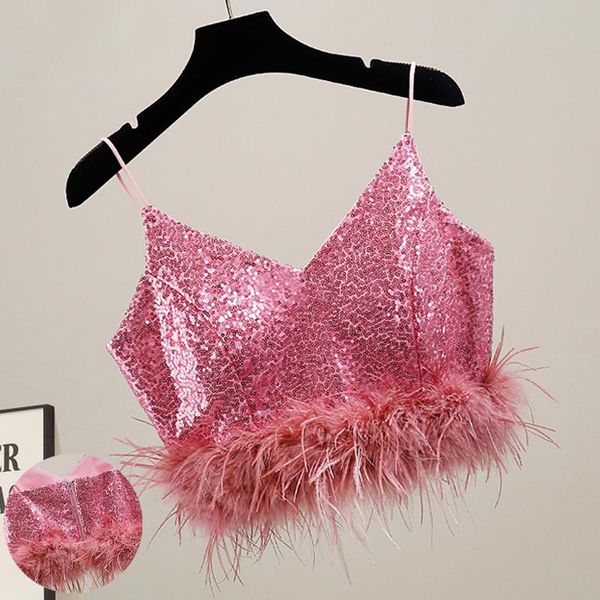 t-shirt 100% natural ostrich feather women's sequins bra party short halter summer pink zipper real fur vest sleeveless bra, White
t-shirt 100% natural ostrich feather women's sequins bra party short halter summer pink zipper real fur vest sleeveless bra, White