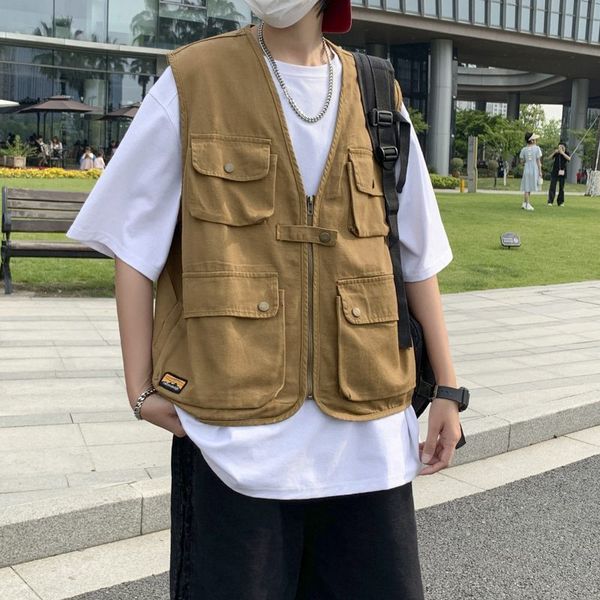 men's vests men jacket summer autumn outdoors sleeveless casual travels thin fishing waistcoat male clothes 230420, Black;white
men's vests men jacket summer autumn outdoors sleeveless casual travels thin fishing waistcoat male clothes 230420, Black;white