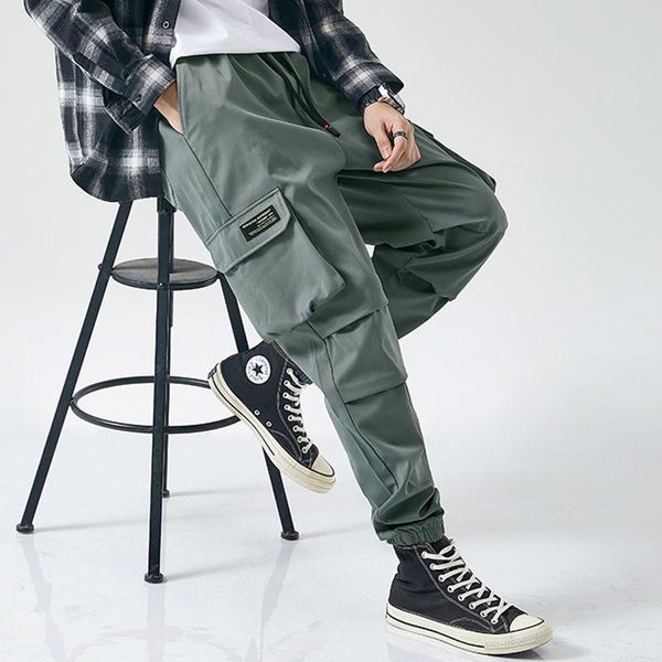 pants 2020 new fashion multipockets causal cargo pants men streetwear men joggers baggy pants, Black 
pants 2020 new fashion multipockets causal cargo pants men streetwear men joggers baggy pants, Black