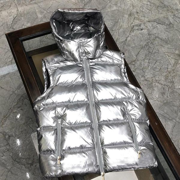 vests european america fashion silver women's vest autumn winter female soft glossy waistcoat winter waterproof warm vest 2022 new, Black;white
vests european america fashion silver women's vest autumn winter female soft glossy waistcoat winter waterproof warm vest 2022 new, Black;white