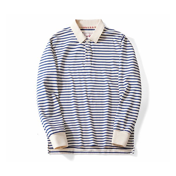 men's polos autumn long sleeve polo shirt men japanese retro loose combed cotton striped shirts casual streetwear lapel oversize 23042, White;black
men's polos autumn long sleeve polo shirt men japanese retro loose combed cotton striped shirts casual streetwear lapel oversize 23042, White;black