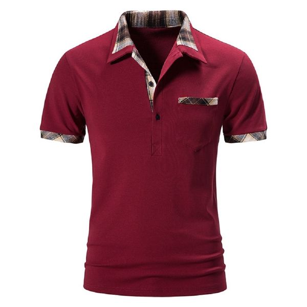 men's polos summer short-sleeved basic lapel polo shirt men's plaid colorblock t-shirt 230421, White;black
men's polos summer short-sleeved basic lapel polo shirt men's plaid colorblock t-shirt 230421, White;black