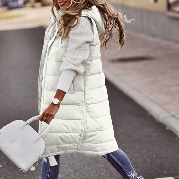 vests women's long winter coat vest with hood sleeveless warm down coat with pockets quilted vest down jacket quilted jacket l3, Black;white
vests women's long winter coat vest with hood sleeveless warm down coat with pockets quilted vest down jacket quilted jacket l3, Black;white