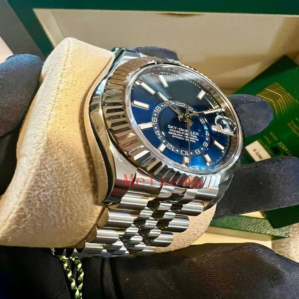 luxury wristwatch brand new sky-dweller white gold blue dial 42mm jubilee watch 326934 men's automatic watch281c, Slivery;brown
luxury wristwatch brand new sky-dweller white gold blue dial 42mm jubilee watch 326934 men's automatic watch281c, Slivery;brown