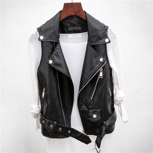 vests black pu leather waistcoat solid women motorcycle vest spring autumn short coat sleeveless multi zipper waistcoat jacket, Black;white
vests black pu leather waistcoat solid women motorcycle vest spring autumn short coat sleeveless multi zipper waistcoat jacket, Black;white