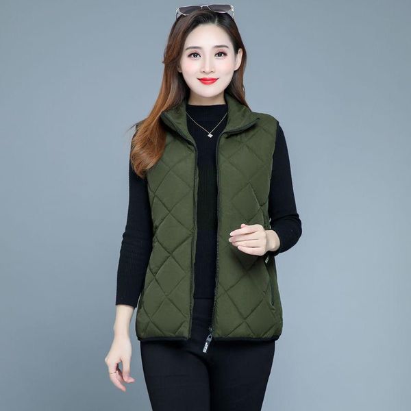 vests woman jacket vest feather silk cotton vest women's large size casual vest autumn and winter clothing chaleco mujer, Black;white
vests woman jacket vest feather silk cotton vest women's large size casual vest autumn and winter clothing chaleco mujer, Black;white