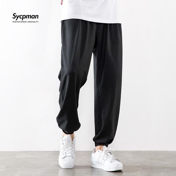 blazers high thin elastic capris mens foot guard pants tide brand solid waist harlan sports trousers joggers korean clothes, White;black
blazers high thin elastic capris mens foot guard pants tide brand solid waist harlan sports trousers joggers korean clothes, White;black