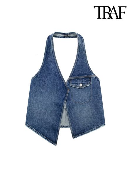womens tshirt traf women fashion with flap denim asymmetric tank backless halter neck side zipper female camis mujer 230420, White
womens tshirt traf women fashion with flap denim asymmetric tank backless halter neck side zipper female camis mujer 230420, White