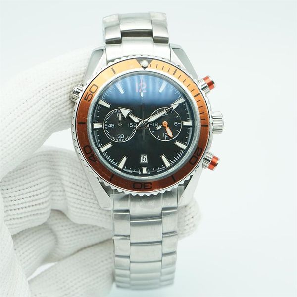 orange bezel planet limited dial watch 44mm quartz chronograph ocean diver 600m skyfall stainless steel sports sea mens watches260z, Slivery;brown
orange bezel planet limited dial watch 44mm quartz chronograph ocean diver 600m skyfall stainless steel sports sea mens watches260z, Slivery;brown