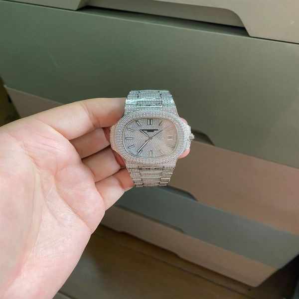 luxury watch snowflake shiny diamond watch 5711 automatic mechanical movement 40mm18k white gold bright diamond double-sided sapph254t, Slivery;brown
luxury watch snowflake shiny diamond watch 5711 automatic mechanical movement 40mm18k white gold bright diamond double-sided sapph254t, Slivery;brown