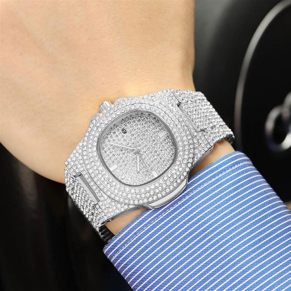2021 men fashion watch 45mm stainless steel design watches shinning diamond full iced out watches quartz movement sport wristwatch336c, Slivery;brown
2021 men fashion watch 45mm stainless steel design watches shinning diamond full iced out watches quartz movement sport wristwatch336c, Slivery;brown