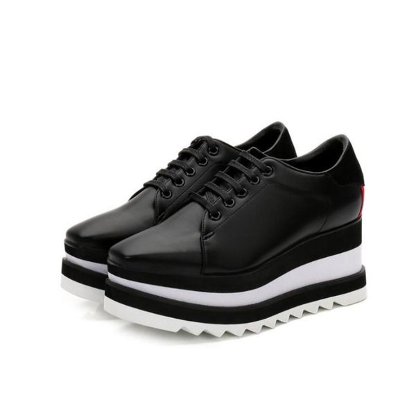 women star real leather luxurys boots square platform slope thick stella britt shoes elyse brushed derbys wedge laceup fashion sh7611855, Black
women star real leather luxurys boots square platform slope thick stella britt shoes elyse brushed derbys wedge laceup fashion sh7611855, Black