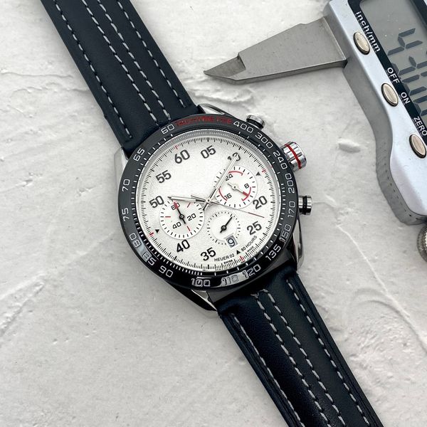 luxury mens watch quartz movement racing chronograph watches small dial work leather strap splash waterproof luminous designer analog clock, Slivery;brown
luxury mens watch quartz movement racing chronograph watches small dial work leather strap splash waterproof luminous designer analog clock, Slivery;brown