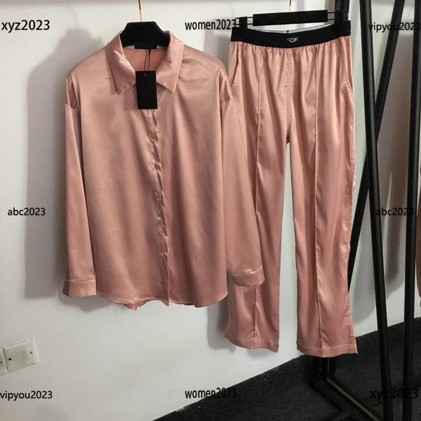 brand tracksuits fashion sets letter woven waist suits size s-l 2pcs solid color versatile long sleeved shirt and wide leg pants april19, Gray
brand tracksuits fashion sets letter woven waist suits size s-l 2pcs solid color versatile long sleeved shirt and wide leg pants april19, Gray