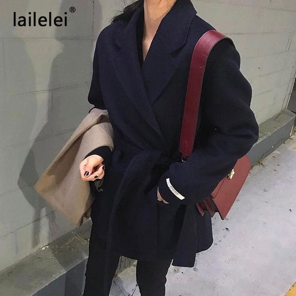 fur women elegant swool coat with belt solid color long sleeve chic outerwear ladies overcoat autumn winter 2020, Black
fur women elegant swool coat with belt solid color long sleeve chic outerwear ladies overcoat autumn winter 2020, Black