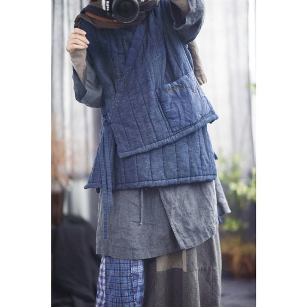 vests women cotton linen padded vest ladies autumn winter irregular length vests waistcoat outerwear female sleeveless, Black;white
vests women cotton linen padded vest ladies autumn winter irregular length vests waistcoat outerwear female sleeveless, Black;white
