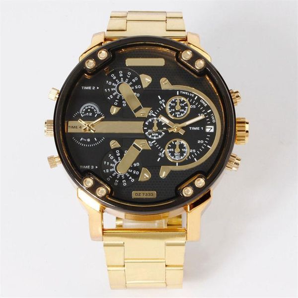 fashion brand 7333 men's big case gold stainless steel band quartz wrist watch full logo2651, Slivery;brown
fashion brand 7333 men's big case gold stainless steel band quartz wrist watch full logo2651, Slivery;brown