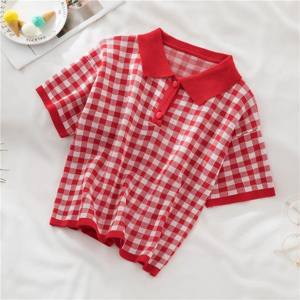 polos heliar women plaid polo tshirts short sleeve crop knitted female summer clothes holiday casual tees button up, White
polos heliar women plaid polo tshirts short sleeve crop knitted female summer clothes holiday casual tees button up, White
