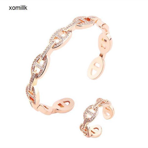 hermm designer bracelet japan and south korea creative new product fashion full diamond pig nose bracelet ring set women s small fresh jewel, Black
hermm designer bracelet japan and south korea creative new product fashion full diamond pig nose bracelet ring set women s small fresh jewel, Black