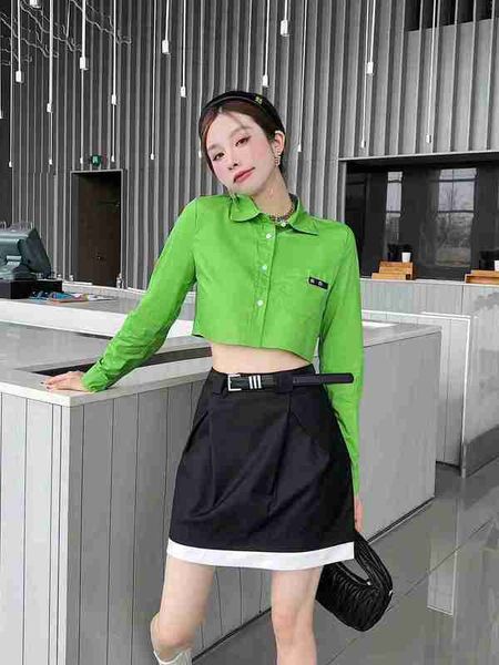 women's polos designer spring/summer pure cotton flip sticker fabric art letter pattern long shirt small fresh versatile cute age reduc, White
women's polos designer spring/summer pure cotton flip sticker fabric art letter pattern long shirt small fresh versatile cute age reduc, White