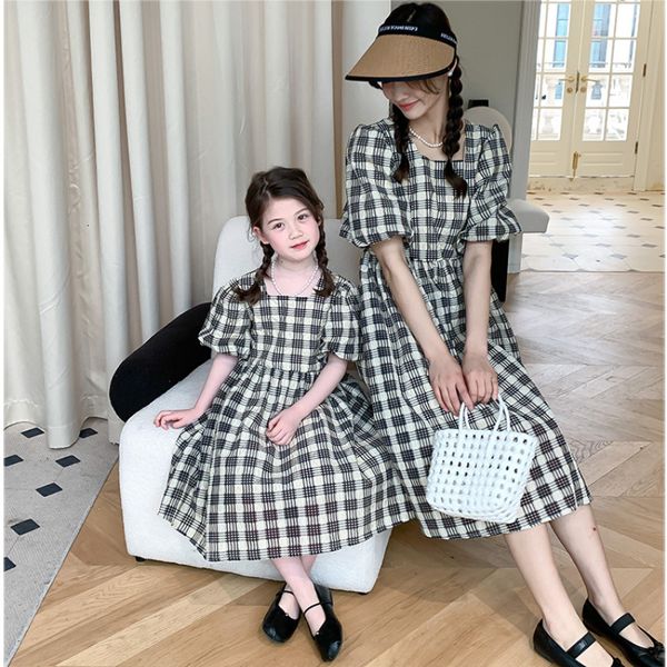 family matching outfits mother and daughter matching plaid dress pink summer mom baby girl same short sleeve cute dress korean style women c, Blue
family matching outfits mother and daughter matching plaid dress pink summer mom baby girl same short sleeve cute dress korean style women c, Blue
