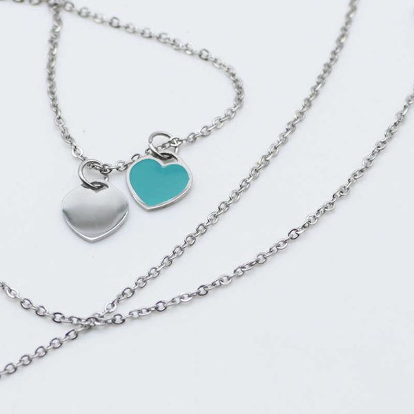 stainless steel tiffy peach heart star the same dripping rubber love titanium necklace clavicle chain cross double heartsfqac, Black
stainless steel tiffy peach heart star the same dripping rubber love titanium necklace clavicle chain cross double heartsfqac, Black