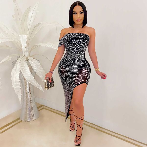party dresses 2020 famous brand dress solid slash neck off shoulder celebrity party midi dress vestidos j230417, White;black
party dresses 2020 famous brand dress solid slash neck off shoulder celebrity party midi dress vestidos j230417, White;black