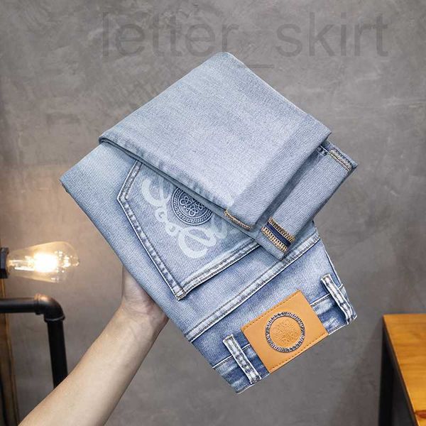 men's jeans designer 2023 spring/summer thin style light luxury embossed casual versatile blue slim fit small straight male 34oc
men's jeans designer 2023 spring/summer thin style light luxury embossed casual versatile blue slim fit small straight male 34oc