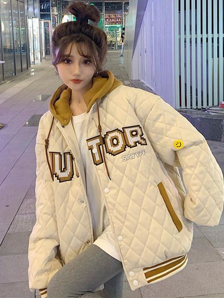 leather baseball suit cotton coat women's thicken autumn and winter 2022 new design bomber jacket for female, Black
leather baseball suit cotton coat women's thicken autumn and winter 2022 new design bomber jacket for female, Black