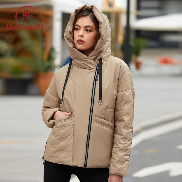 leather hailuozi 2022 women jacket spring windproof coat women's short fashion slanted placket quality filling female casual parka 7088, Black
leather hailuozi 2022 women jacket spring windproof coat women's short fashion slanted placket quality filling female casual parka 7088, Black