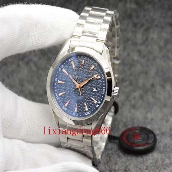 two tone blue dial aqua terra 150m limited watch 44mm automatic mechaincal movement ocean stainless steel sports sea mens watches2882, Slivery;brown
two tone blue dial aqua terra 150m limited watch 44mm automatic mechaincal movement ocean stainless steel sports sea mens watches2882, Slivery;brown