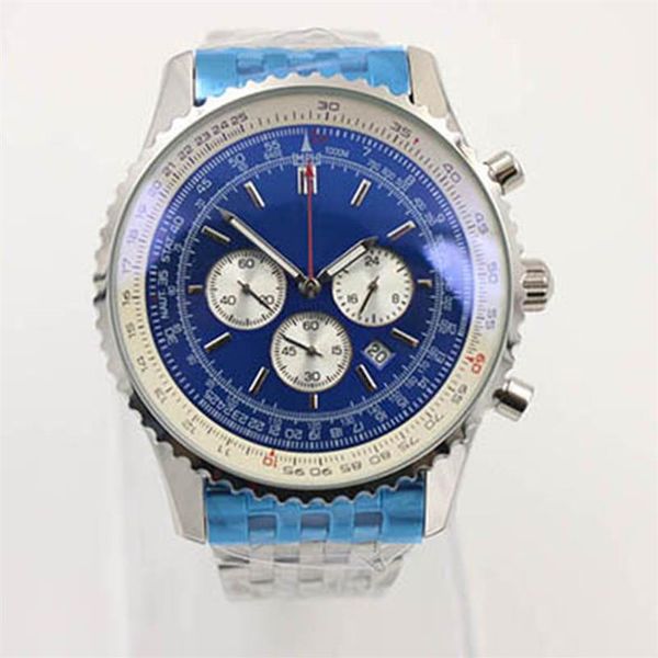 new quality b06 b01 navitimer watches chronograph battery movement quartz blue dial men watch stainsteel steel mens wristwatches235n, Slivery;brown
new quality b06 b01 navitimer watches chronograph battery movement quartz blue dial men watch stainsteel steel mens wristwatches235n, Slivery;brown