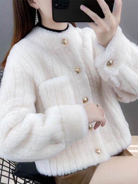 fur 2022 new winter jacket women stand collar real fur coat natural weave wool fur solid color thick warm loose outerwear streetwear, Black
fur 2022 new winter jacket women stand collar real fur coat natural weave wool fur solid color thick warm loose outerwear streetwear, Black