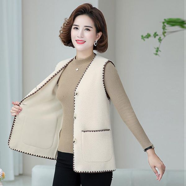 vests woman lamb jacket waistcoat solid sleeveless singlebreasted vneck vest warm winter waistcoat outwear, Black;white
vests woman lamb jacket waistcoat solid sleeveless singlebreasted vneck vest warm winter waistcoat outwear, Black;white