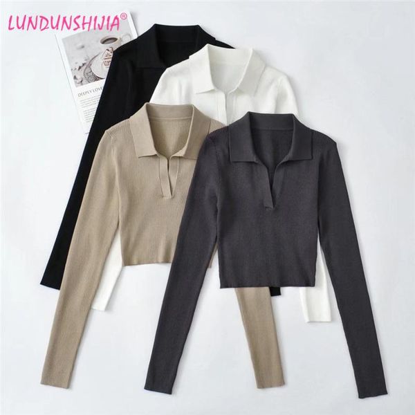 polos lundunshijia lapel female shirt pullover knitting slim longsleeved women spring autumn polo collar stretch bottoming shirt top, White
polos lundunshijia lapel female shirt pullover knitting slim longsleeved women spring autumn polo collar stretch bottoming shirt top, White