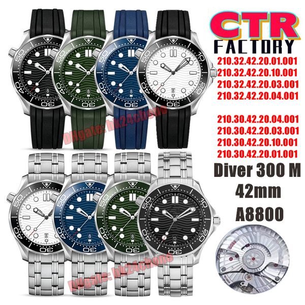 ctr factory watches ctrf 210.30.42.20.01.001 diver 300 m 42mm cal.8800 automatic mens watch white / black/ green/ blue dial stainless steel, Slivery;brown
ctr factory watches ctrf 210.30.42.20.01.001 diver 300 m 42mm cal.8800 automatic mens watch white / black/ green/ blue dial stainless steel, Slivery;brown