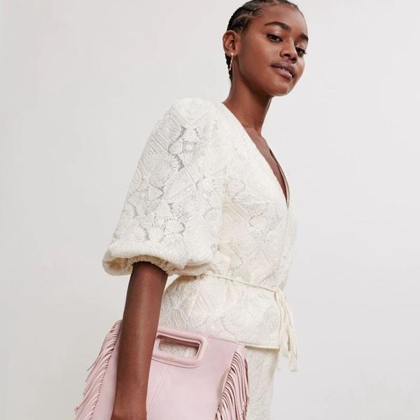 dress ioo 2022 summer new sequin crochet lace lantern sleeve women shorts two piece set maje french paris brand, White
dress ioo 2022 summer new sequin crochet lace lantern sleeve women shorts two piece set maje french paris brand, White