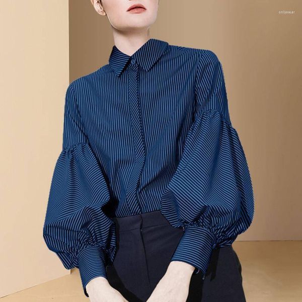 Women' Blouses Autumn Women Blue Striped Shirt French Style Turn Down Collar Long Batwing Sleeve Casual Shirts 2023 Office Lady Tunic, Green
Women' Blouses Autumn Women Blue Striped Shirt French Style Turn Down Collar Long Batwing Sleeve Casual Shirts 2023 Office Lady Tunic, Green