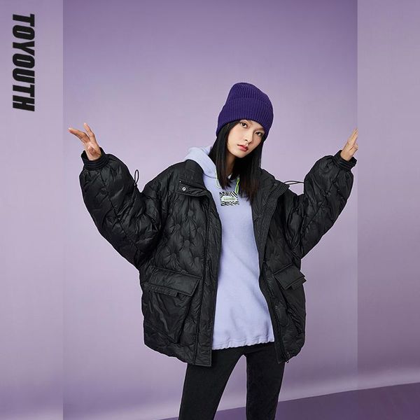 parkas toyouth women down jacket 2021 winter stand collar coats double pocket 90% white duck down casual chic outwear, Black
parkas toyouth women down jacket 2021 winter stand collar coats double pocket 90% white duck down casual chic outwear, Black