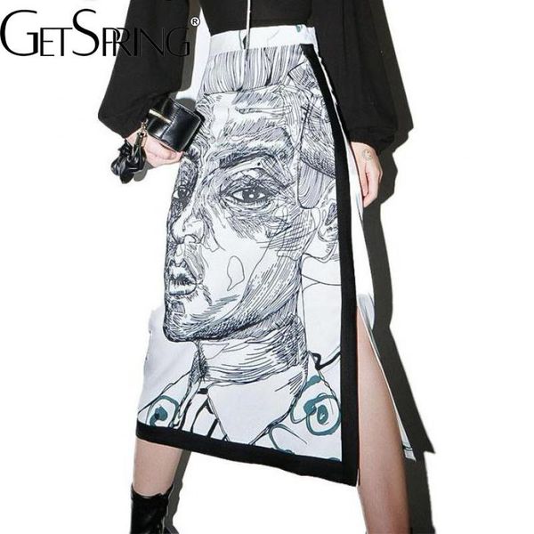dresses yuerwang women skirt long split print character high waist skirts color matching vintage all macth spring summer skirts 2021, White;black
dresses yuerwang women skirt long split print character high waist skirts color matching vintage all macth spring summer skirts 2021, White;black