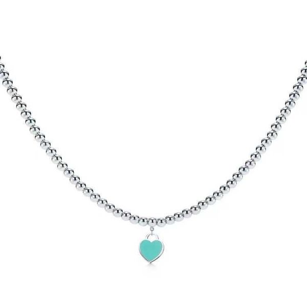 designertiffy pearl enamel love bead necklace red blue pink heart-shaped pendant female gift, Black
designertiffy pearl enamel love bead necklace red blue pink heart-shaped pendant female gift, Black