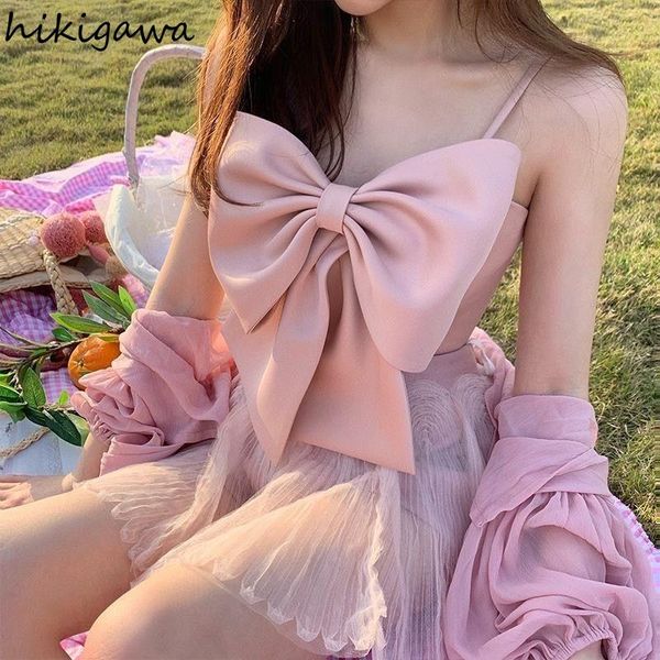 t-shirt 2022 women's clothing sweet bow sling tanks vneck sleeveless camis fashion y2k korean temperament tees 27f769, White
t-shirt 2022 women's clothing sweet bow sling tanks vneck sleeveless camis fashion y2k korean temperament tees 27f769, White
