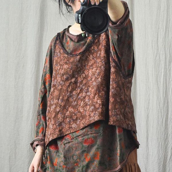 t-shirt johnature women vintage linen camis summer clothes 2021 new print floral chinese style female camis, White
t-shirt johnature women vintage linen camis summer clothes 2021 new print floral chinese style female camis, White