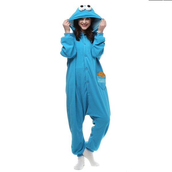 cookie monster adult's cartoon kigurumi polar fleece costume for halloween carnival new year party welcome drop 1966, Black;red
cookie monster adult's cartoon kigurumi polar fleece costume for halloween carnival new year party welcome drop 1966, Black;red