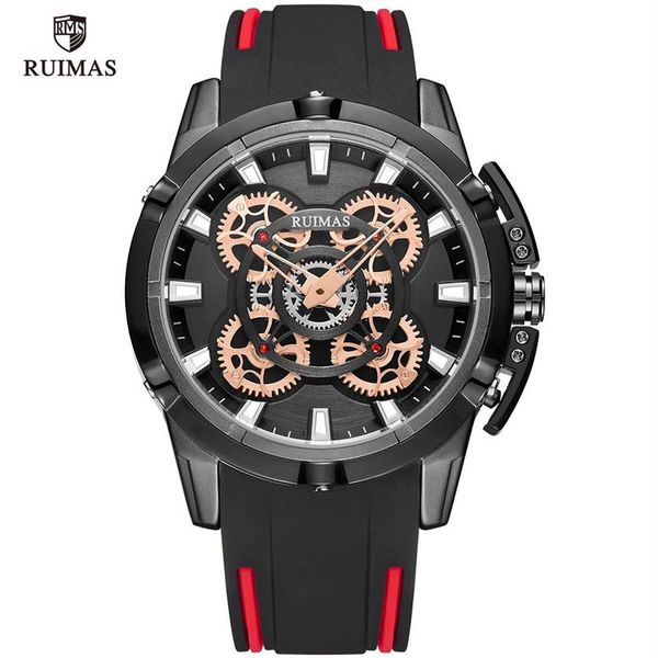 2020 ruimas luxury men's quartz watches luxury army sports wristwtach man black silicone strap waterproof watch 547278l, Slivery;brown
2020 ruimas luxury men's quartz watches luxury army sports wristwtach man black silicone strap waterproof watch 547278l, Slivery;brown