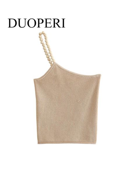 t-shirt duoperi women fashion with beading solid crop camis vintage asymmetrical one shoulder female chic tank mujer outfits, White
t-shirt duoperi women fashion with beading solid crop camis vintage asymmetrical one shoulder female chic tank mujer outfits, White