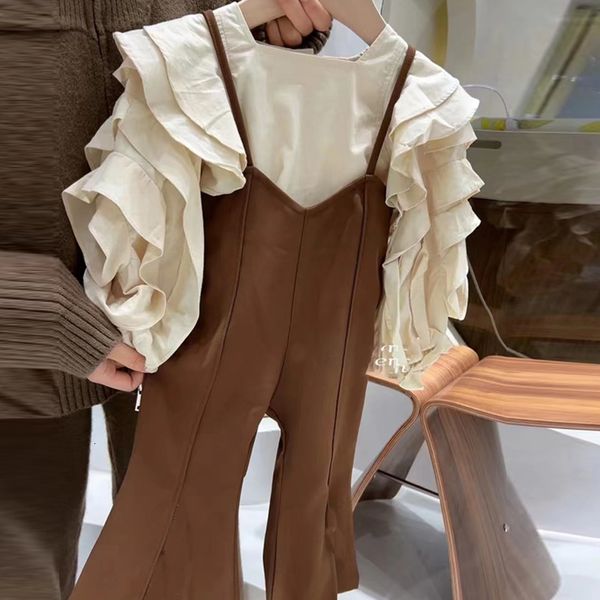 clothing sets 2023 children shirts o neck collar pullover suspender ankle length loose cotton solid sweet elegant spring girls kids 230420, White
clothing sets 2023 children shirts o neck collar pullover suspender ankle length loose cotton solid sweet elegant spring girls kids 230420, White