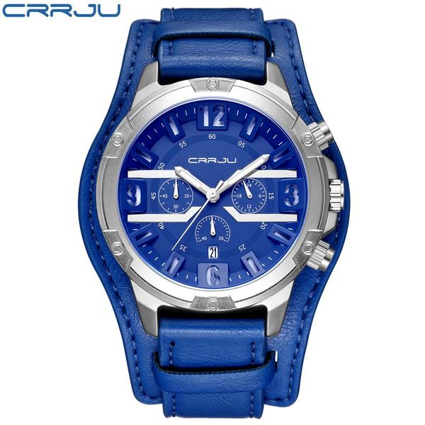 cwp 2021 crrju brand men's multifunction sport watches male casual quartz wristwatch leather men military waterproof clocks w195o, Slivery;brown
cwp 2021 crrju brand men's multifunction sport watches male casual quartz wristwatch leather men military waterproof clocks w195o, Slivery;brown