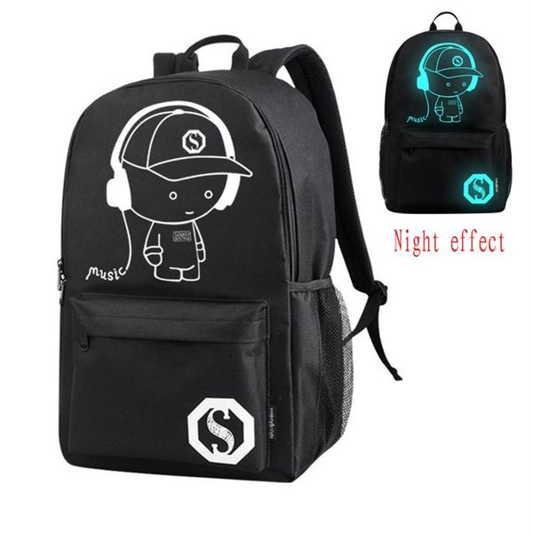 school backpack student luminous animation college students trendy joint school bags for teenager computer bag glow in the dark ba187w
school backpack student luminous animation college students trendy joint school bags for teenager computer bag glow in the dark ba187w