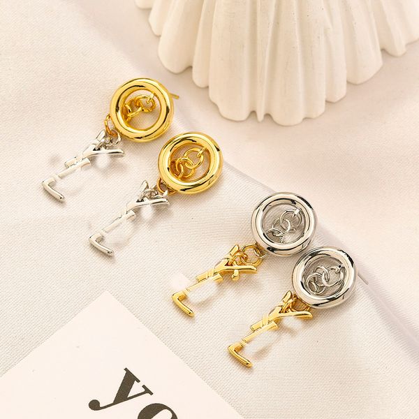 designers brand s925 silver earrings letter stud 18k gold plated stainless steel eardrop round geometric long earring women wedding party je, Golden;silver
designers brand s925 silver earrings letter stud 18k gold plated stainless steel eardrop round geometric long earring women wedding party je, Golden;silver
